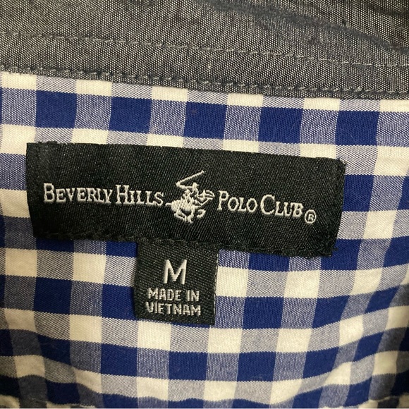 Mens Beverly Hills Polo Club button up shirt size medium - Picture 3 of 4